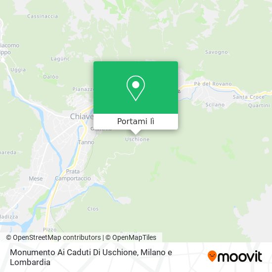 Mappa Monumento Ai Caduti Di Uschione