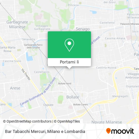 Mappa Bar Tabacchi Mercuri