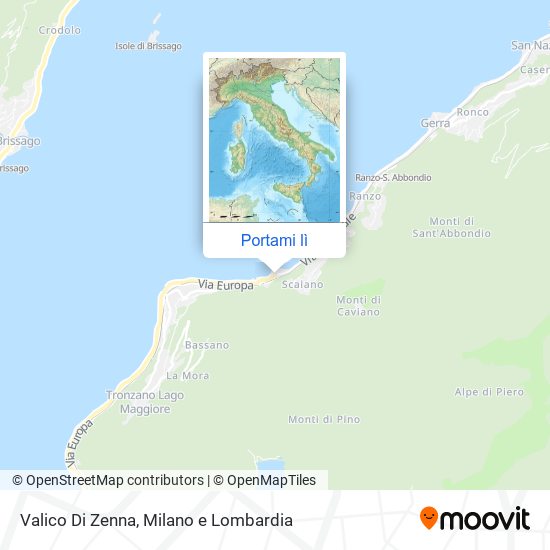 Mappa Valico Di Zenna