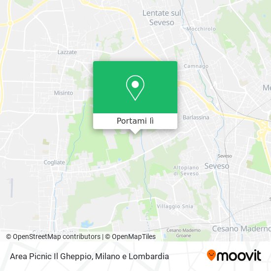 Mappa Area Picnic Il Gheppio