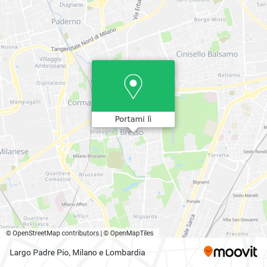 Mappa Largo Padre Pio