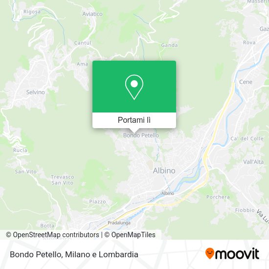 Mappa Bondo Petello
