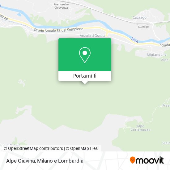 Mappa Alpe Giavina