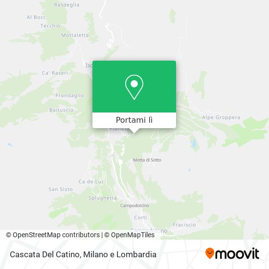 Mappa Cascata Del Catino