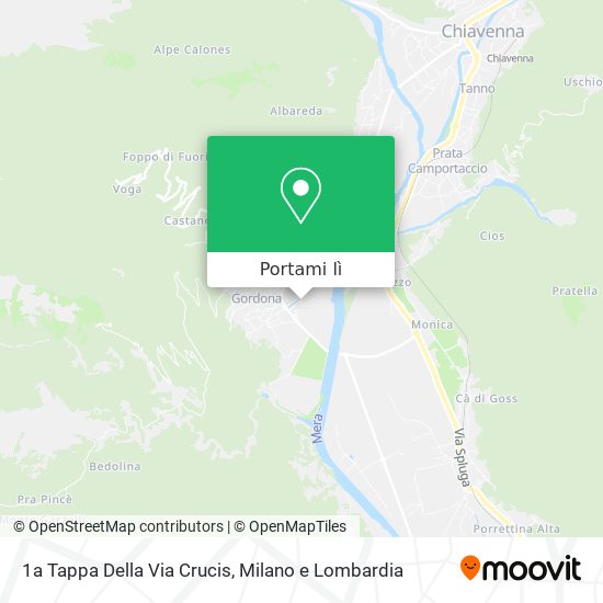 Mappa 1a Tappa Della Via Crucis