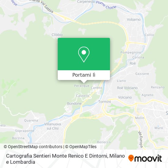 Mappa Cartografia Sentieri Monte Renico E Dintorni