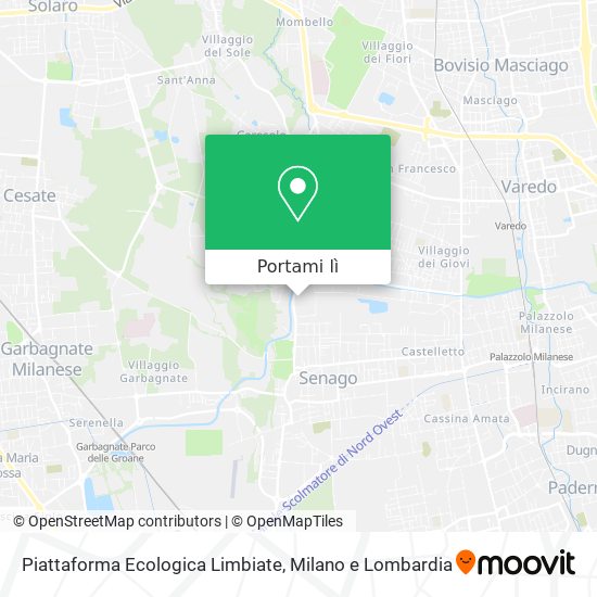 Mappa Piattaforma Ecologica Limbiate