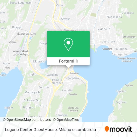 Mappa Lugano Center GuestHouse