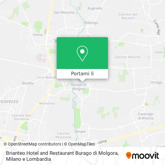 Mappa Brianteo Hotel and Restaurant Burago di Molgora