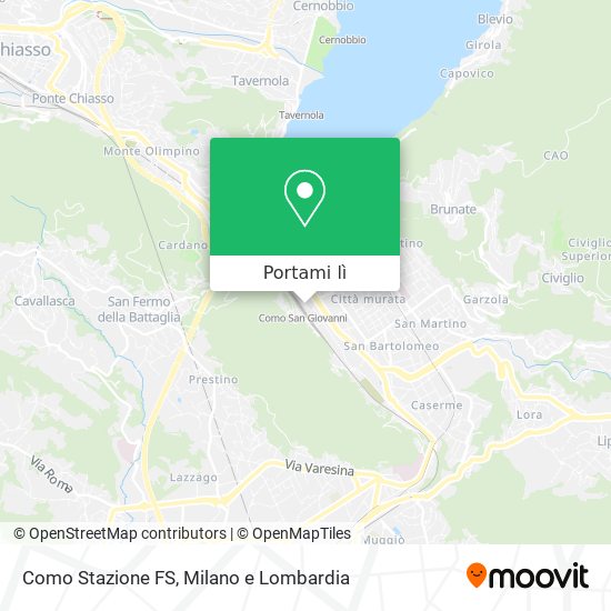 Mappa Como Stazione FS