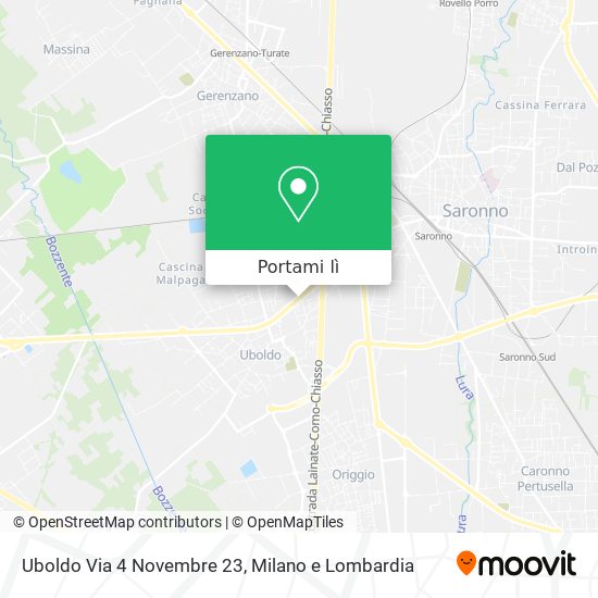 Mappa Uboldo Via 4 Novembre 23