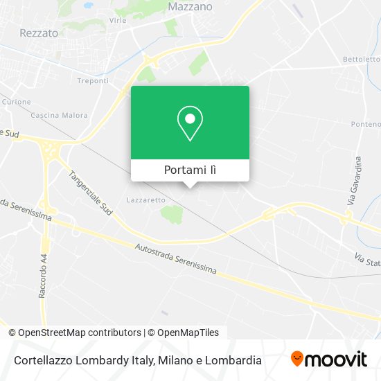 Mappa Cortellazzo Lombardy Italy