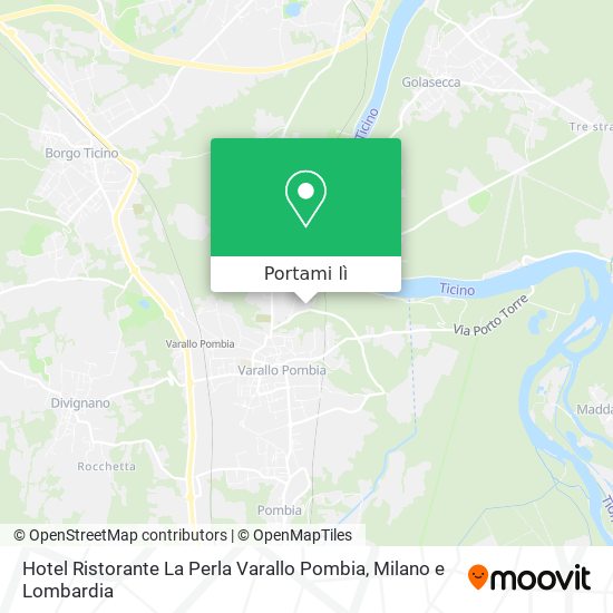 Mappa Hotel Ristorante La Perla Varallo Pombia