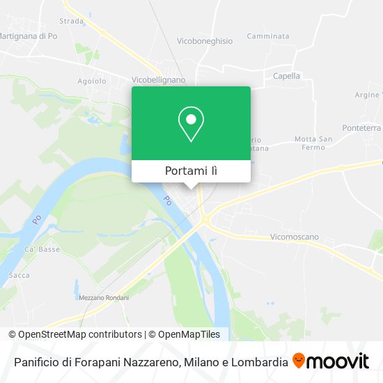 Mappa Panificio di Forapani Nazzareno