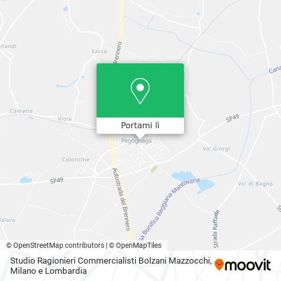 Mappa Studio Ragionieri Commercialisti Bolzani Mazzocchi