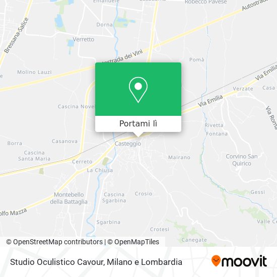Mappa Studio Oculistico Cavour