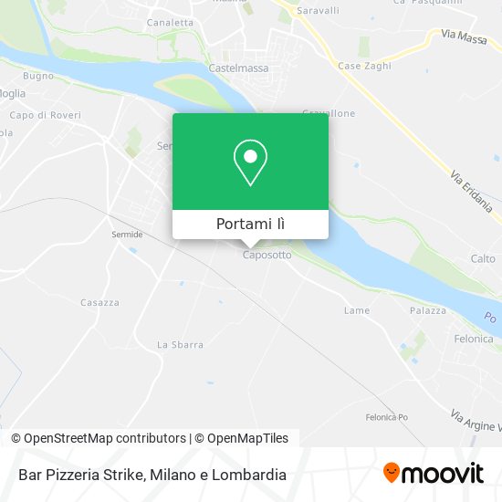 Mappa Bar Pizzeria Strike