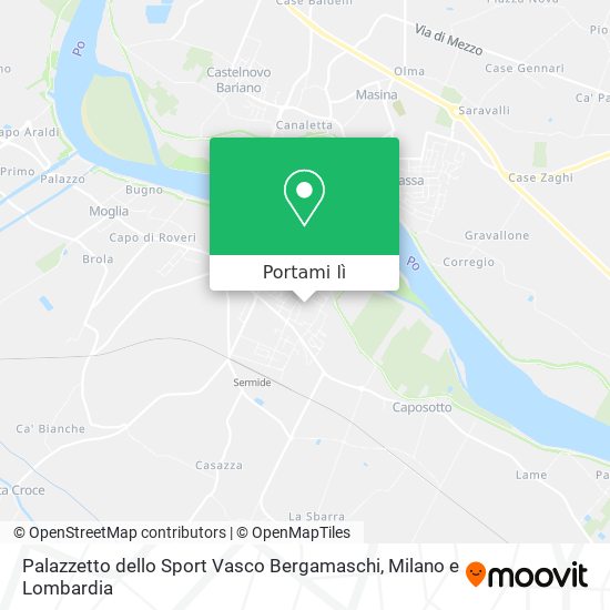 Mappa Palazzetto dello Sport Vasco Bergamaschi