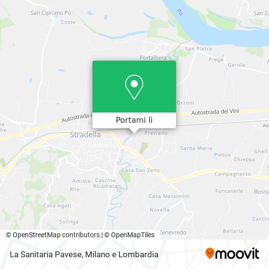 Mappa La Sanitaria Pavese
