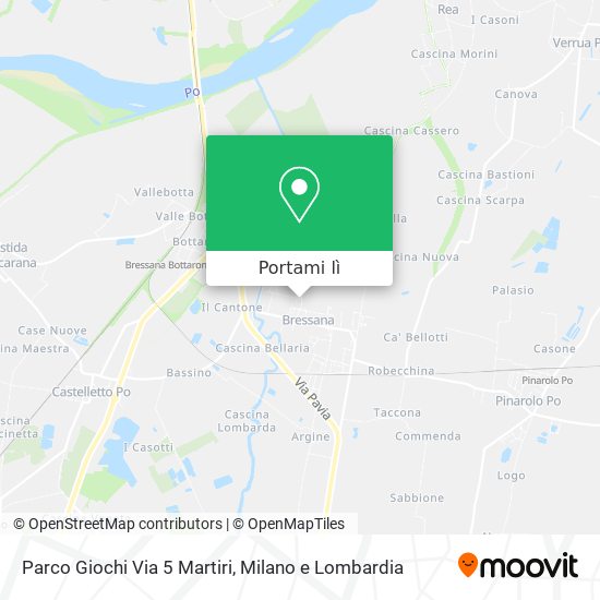 Mappa Parco Giochi Via 5 Martiri