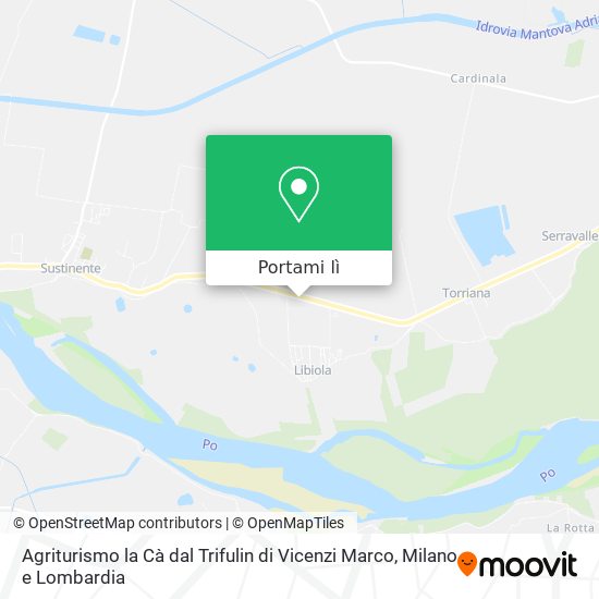 Mappa Agriturismo la Cà dal Trifulin di Vicenzi Marco