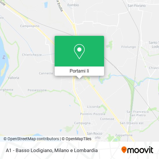 Mappa A1 - Basso Lodigiano