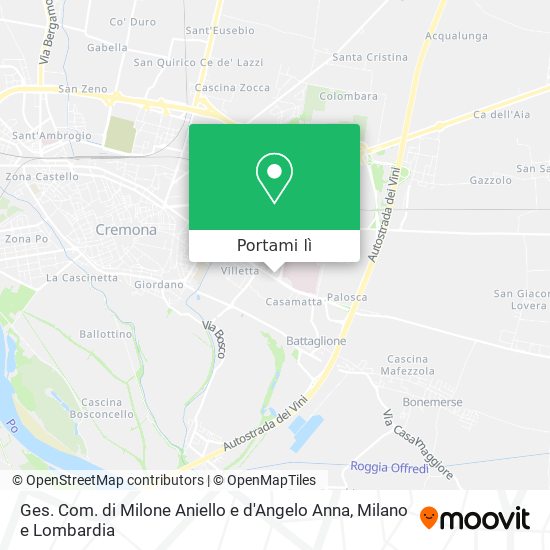 Mappa Ges. Com. di Milone Aniello e d'Angelo Anna