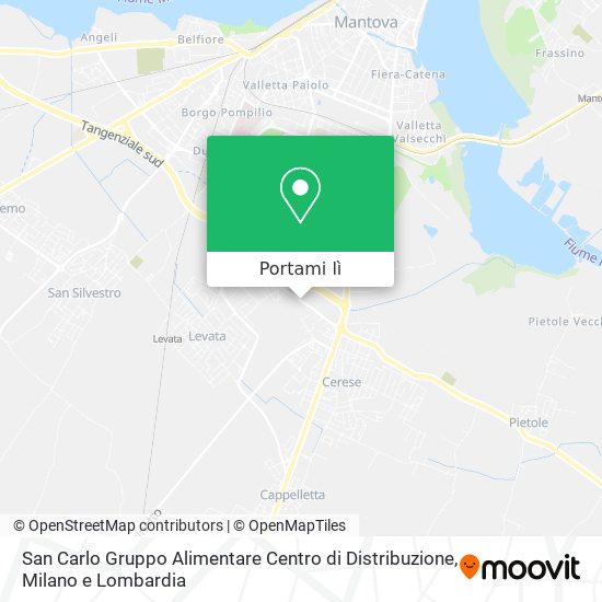 Mappa San Carlo Gruppo Alimentare Centro di Distribuzione