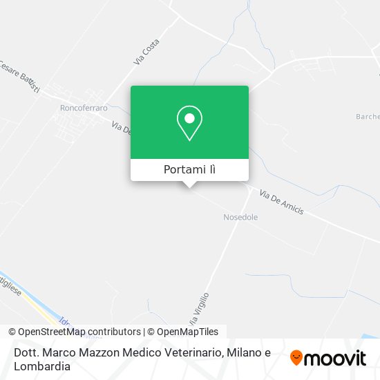Mappa Dott. Marco Mazzon Medico Veterinario