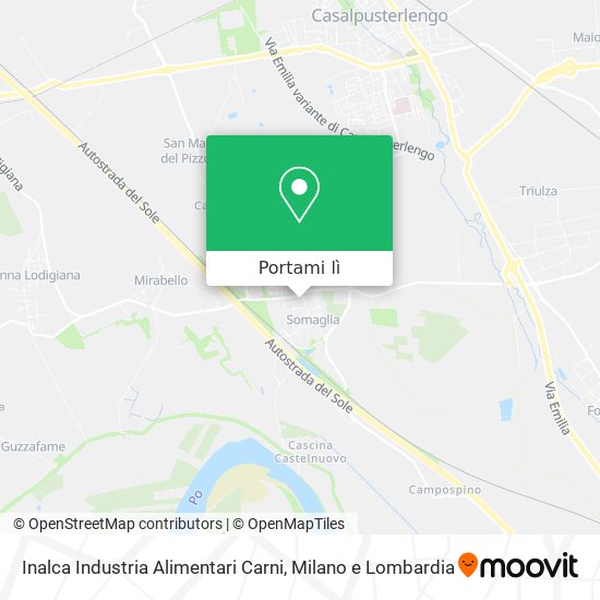 Mappa Inalca Industria Alimentari Carni