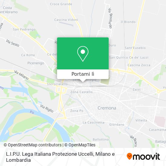 Mappa L.I.P.U. Lega Italiana Protezione Uccelli