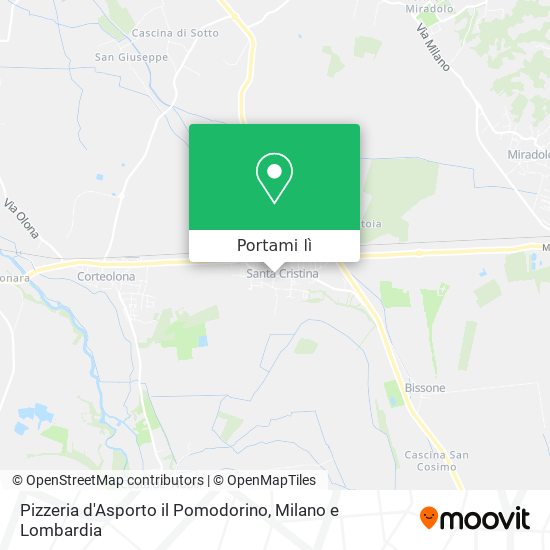 Mappa Pizzeria d'Asporto il Pomodorino
