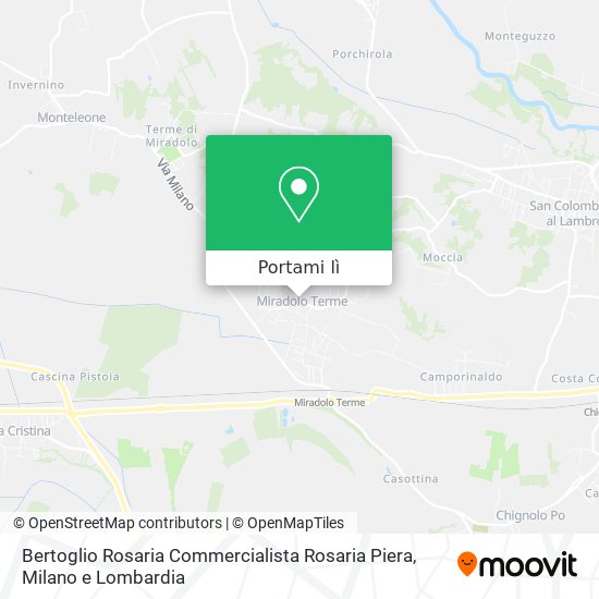 Mappa Bertoglio Rosaria Commercialista Rosaria Piera