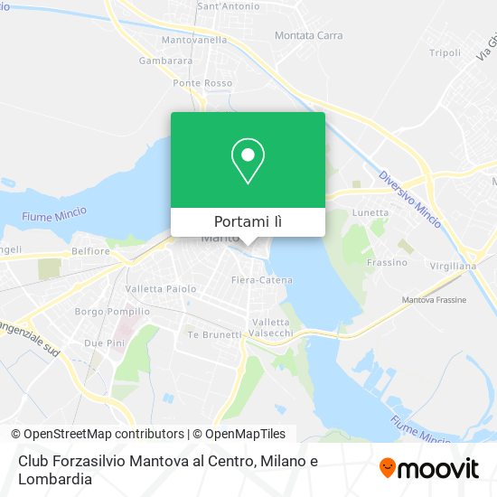 Mappa Club Forzasilvio Mantova al Centro