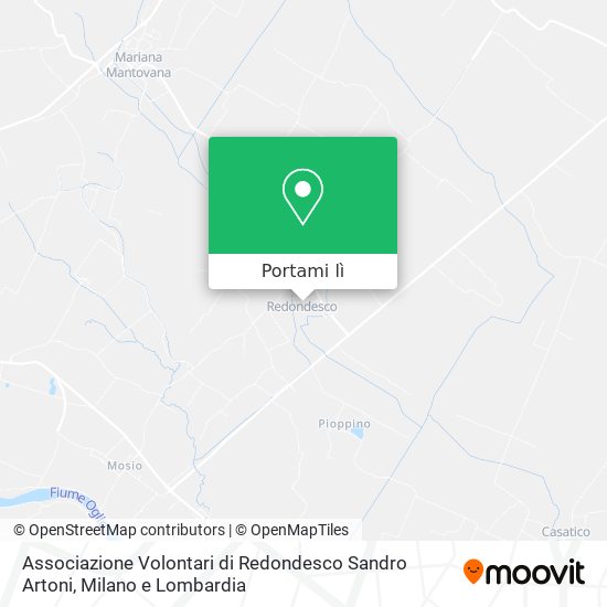 Mappa Associazione Volontari di Redondesco Sandro Artoni