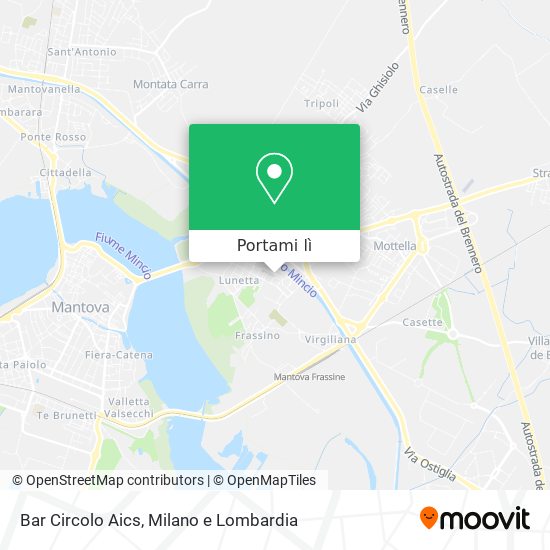 Mappa Bar Circolo Aics