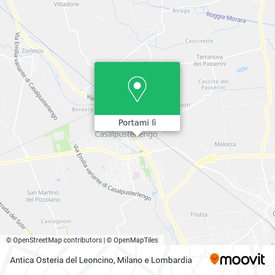 Mappa Antica Osteria del Leoncino