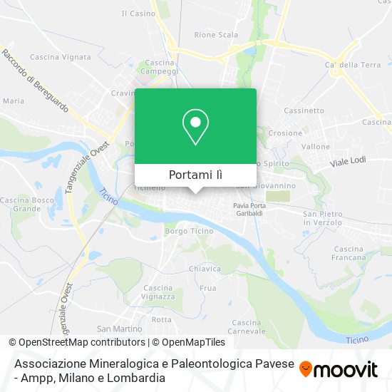 Mappa Associazione Mineralogica e Paleontologica Pavese - Ampp