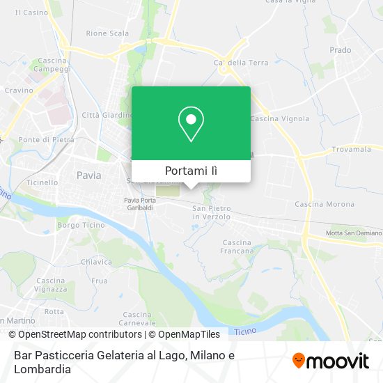 Mappa Bar Pasticceria Gelateria al Lago