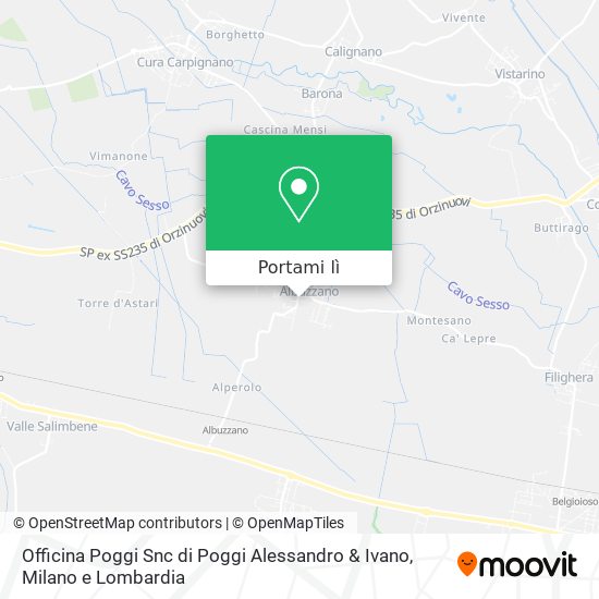 Mappa Officina Poggi Snc di Poggi Alessandro & Ivano