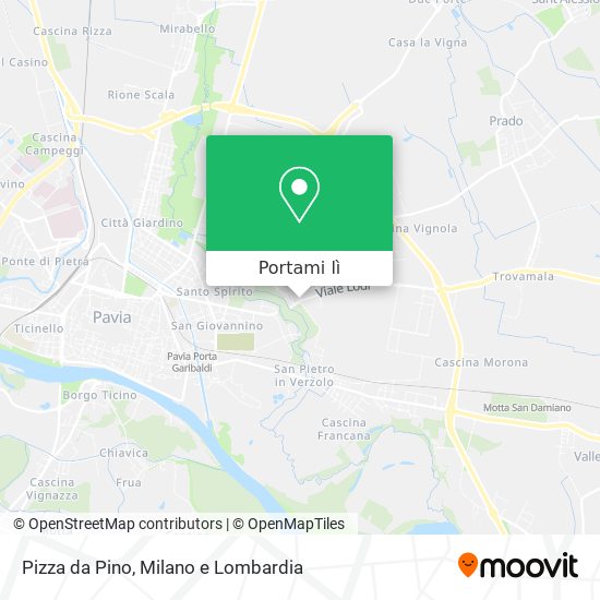 Mappa Pizza da Pino