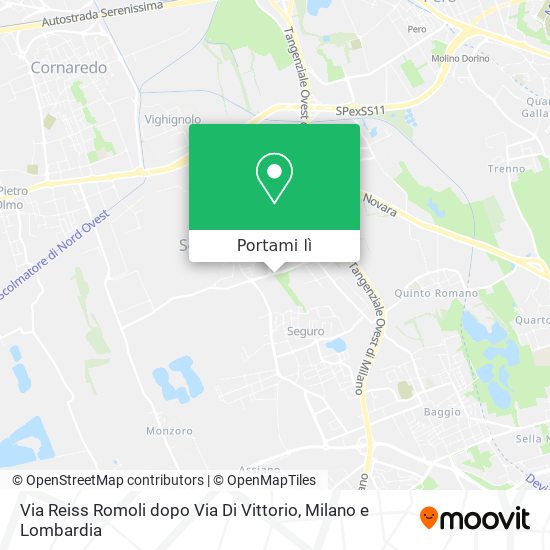 Mappa Via Reiss Romoli dopo Via Di Vittorio