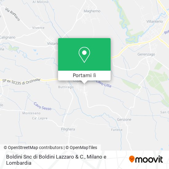 Mappa Boldini Snc di Boldini Lazzaro & C.