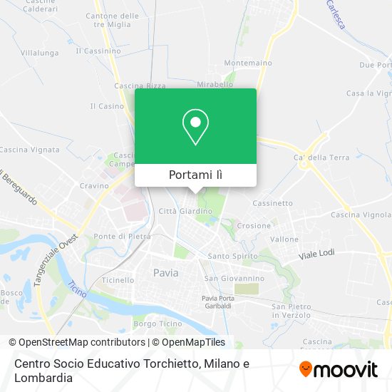 Mappa Centro Socio Educativo Torchietto