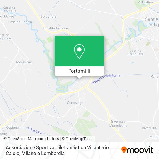 Mappa Associazione Sportiva Dilettantistica Villanterio Calcio