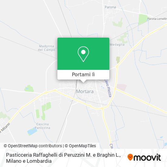 Mappa Pasticceria Raffaghelli di Peruzzini M. e Braghin L.