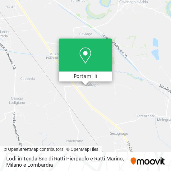 Mappa Lodi in Tenda Snc di Ratti Pierpaolo e Ratti Marino