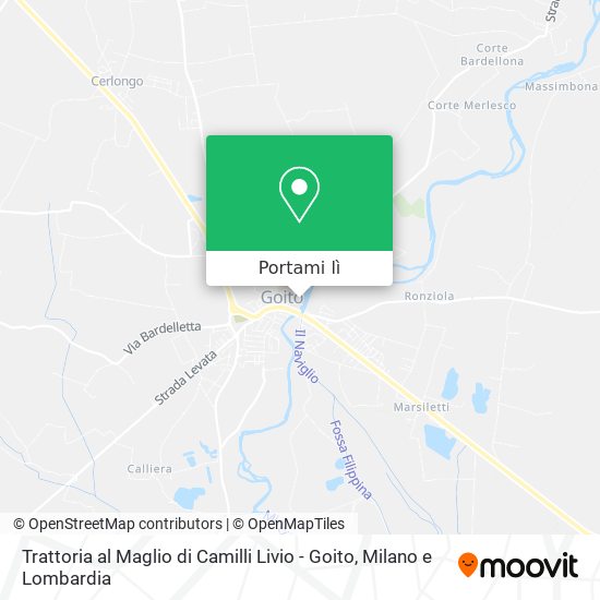 Mappa Trattoria al Maglio di Camilli Livio - Goito