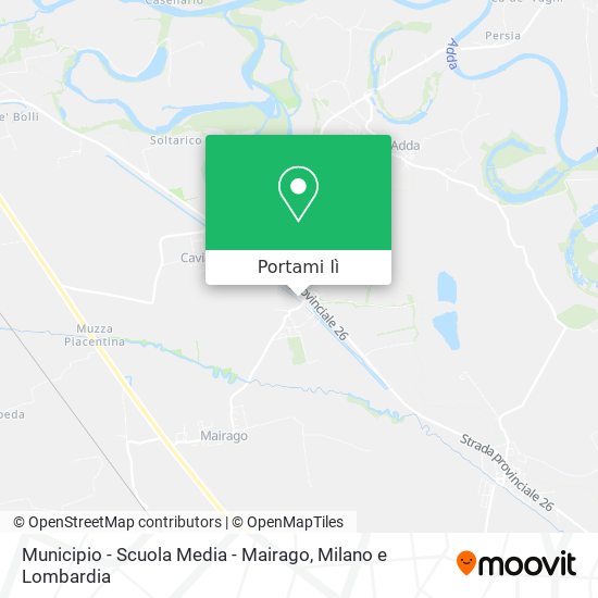 Mappa Municipio - Scuola Media - Mairago