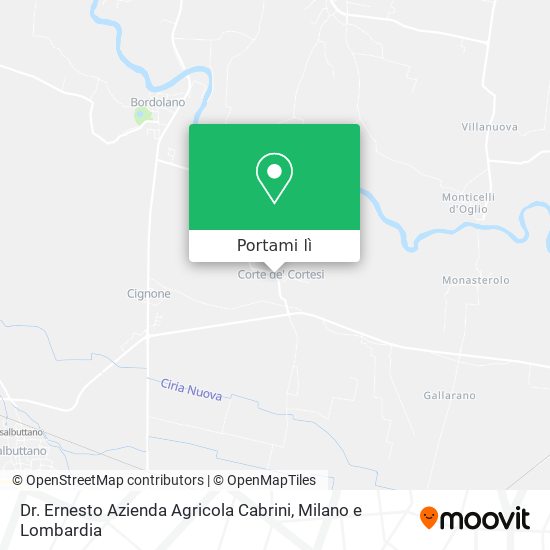 Mappa Dr. Ernesto Azienda Agricola Cabrini
